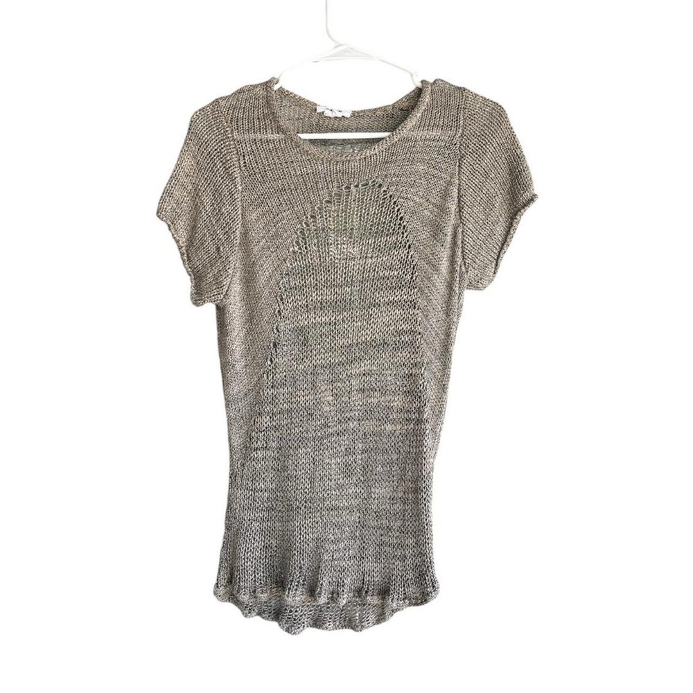 helmet lang crochet knit top